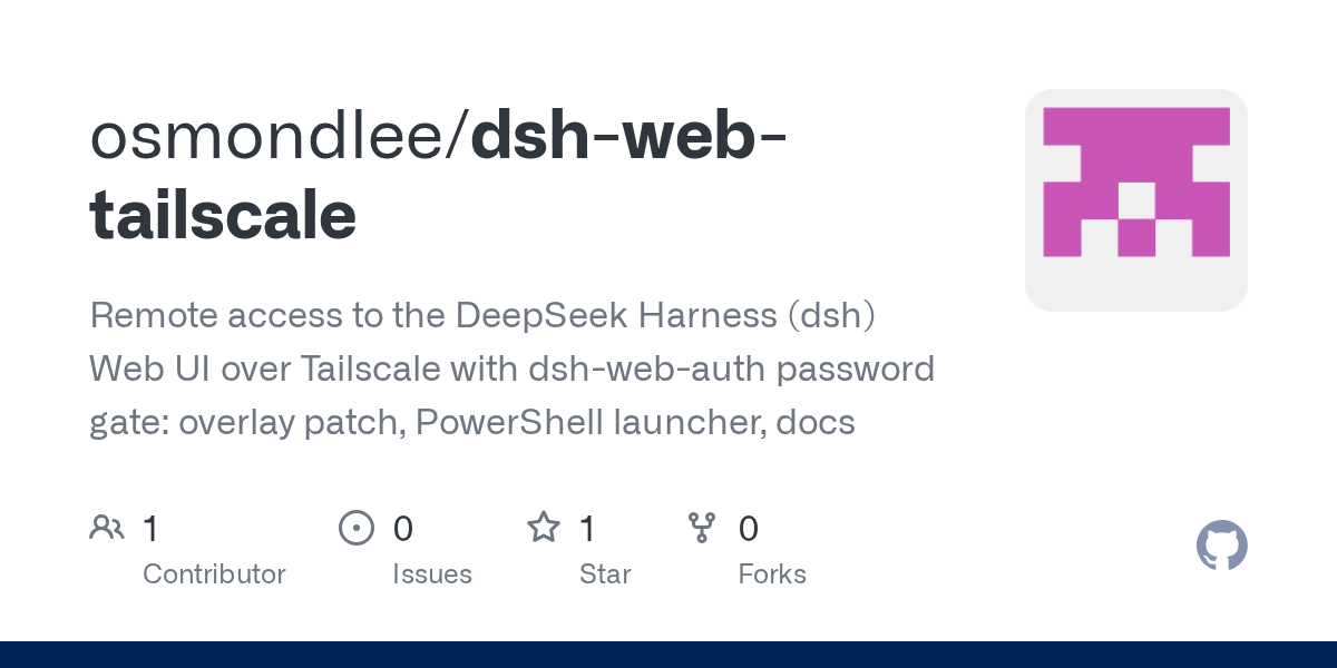 osmondlee/dsh-web-tailscale Screenshot preview