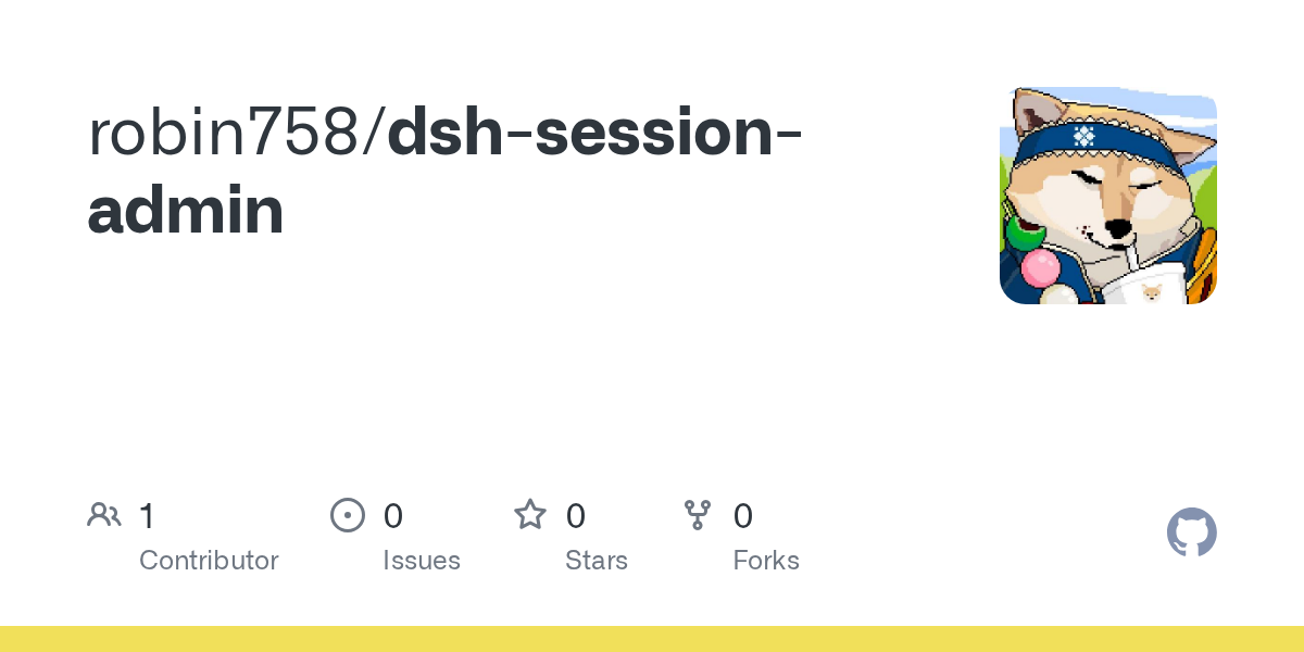robin758/dsh-session-admin Screenshot preview