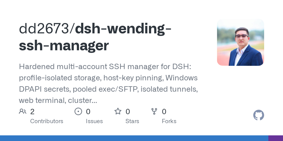 dd2673/dsh-wending-ssh-manager Screenshot preview
