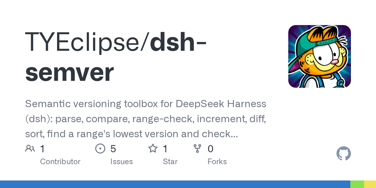 TYEclipse/dsh-semver Screenshot preview