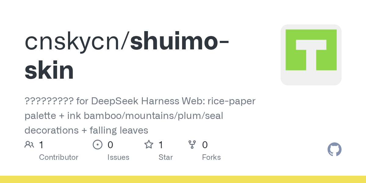 cnskycn/shuimo-skin Screenshot preview
