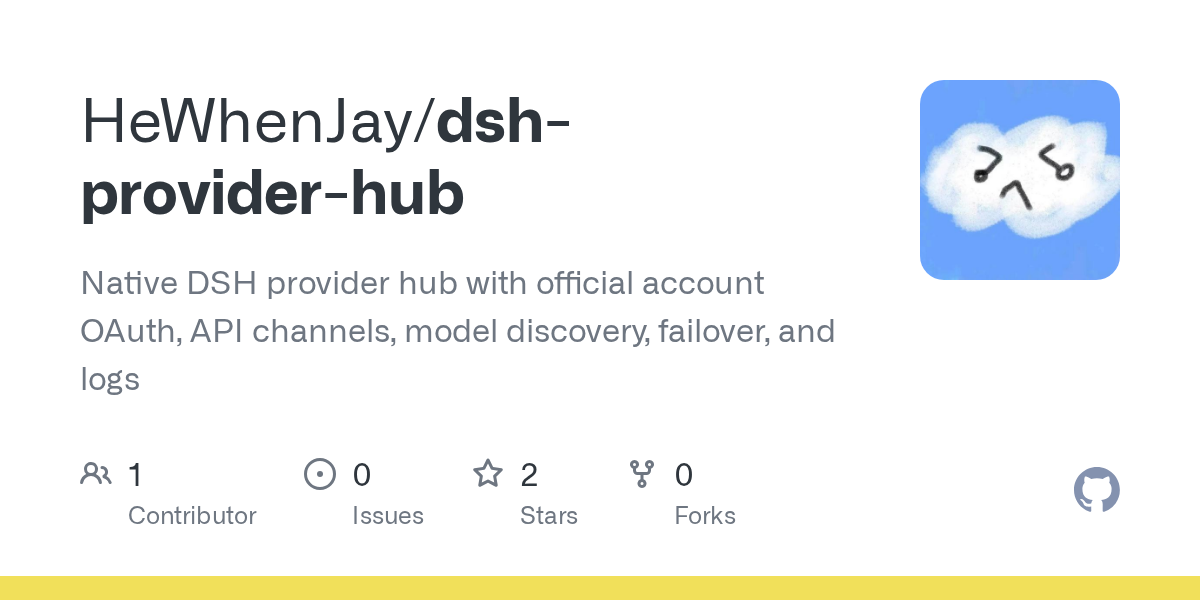 HeWhenJay/dsh-provider-hub Screenshot preview