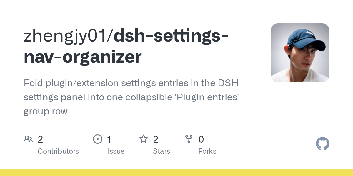 zhengjy01/dsh-settings-nav-organizer Screenshot preview