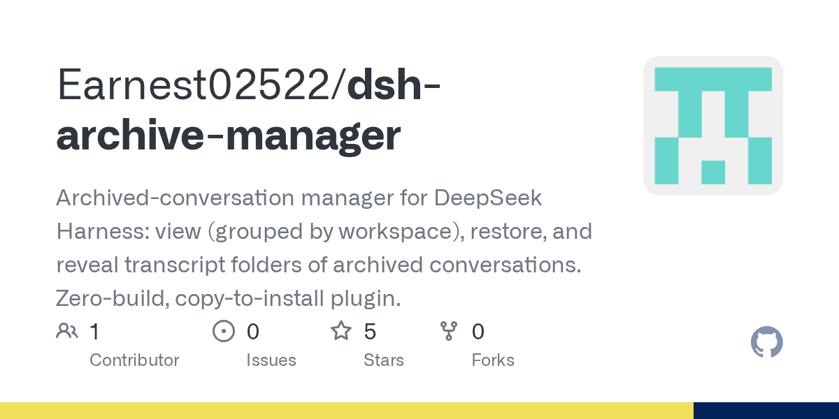 Earnest02522/dsh-archive-manager Screenshot preview
