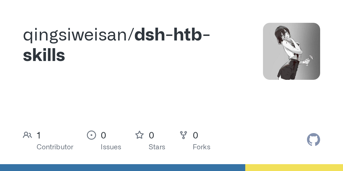 qingsiweisan/dsh-htb-skills Screenshot preview