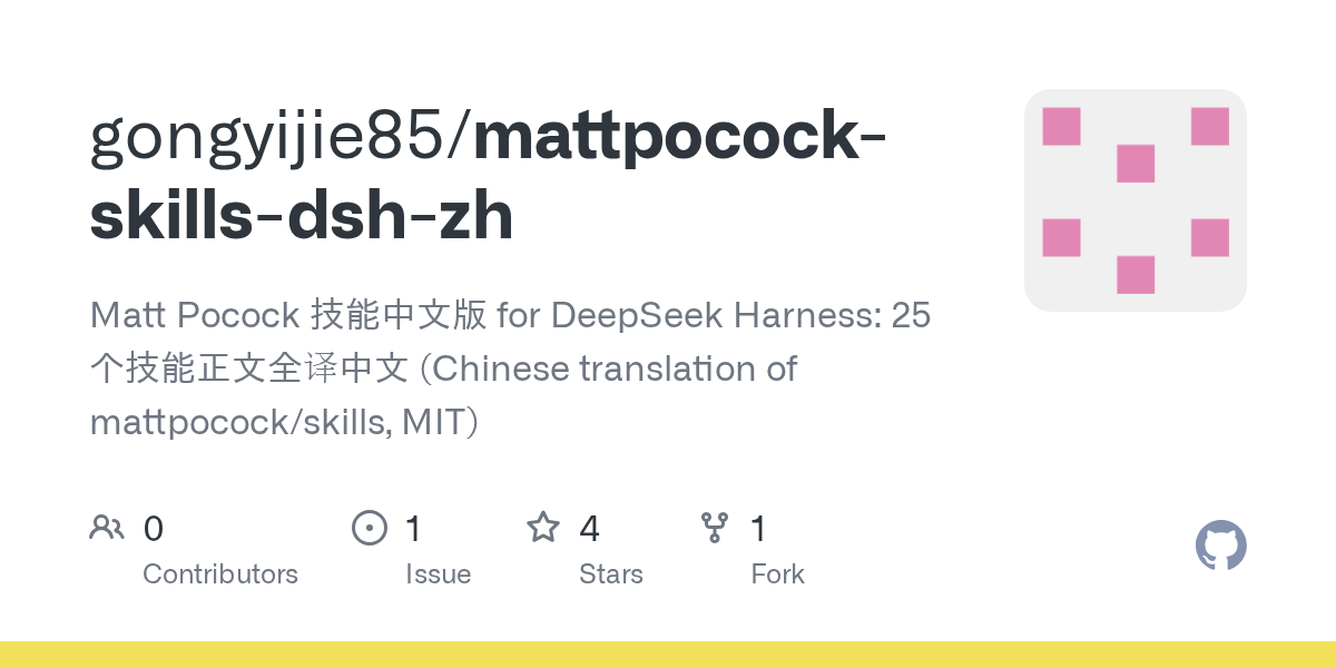 gongyijie85/mattpocock-skills-dsh-zh Screenshot preview