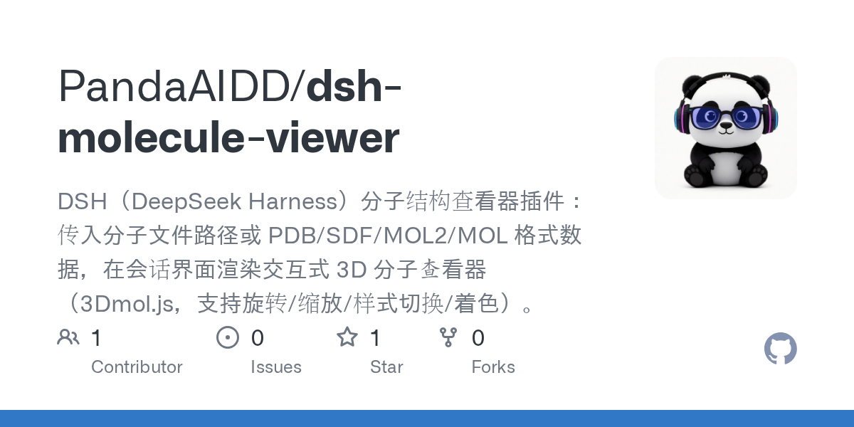 PandaAIDD/dsh-molecule-viewer Screenshot preview
