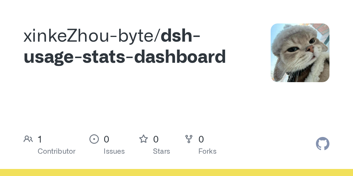 xinkeZhou-byte/dsh-usage-stats-dashboard Screenshot preview