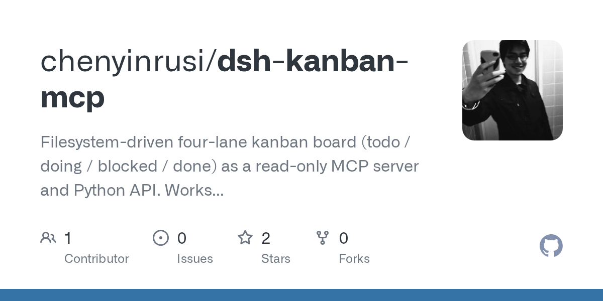 chenyinrusi/dsh-kanban-mcp Screenshot preview