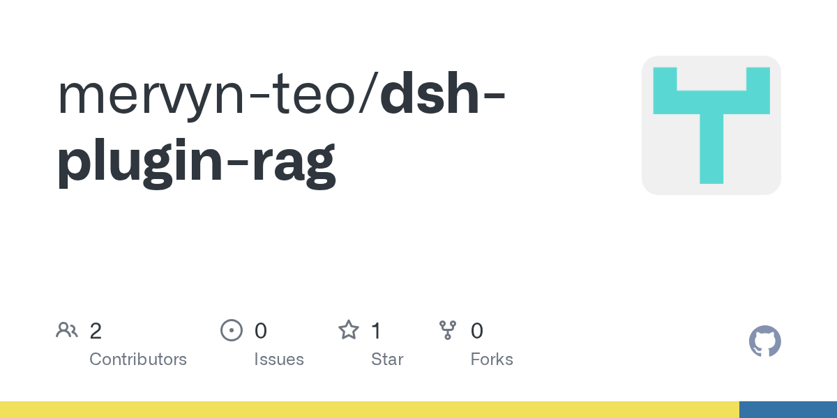 mervyn-teo/dsh-plugin-rag Screenshot preview