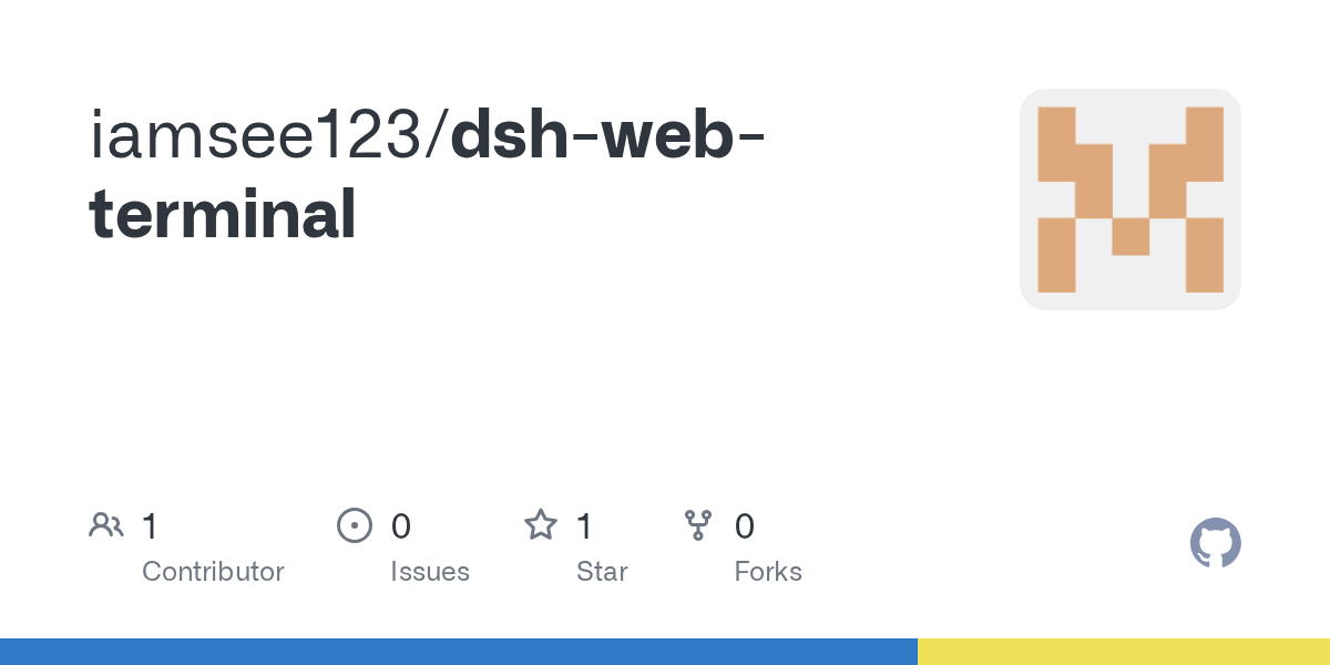 iamsee123/dsh-web-terminal Screenshot preview