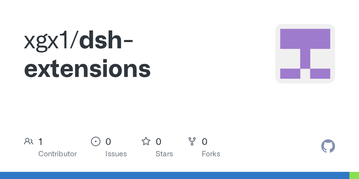 xgx1/dsh-extensions Screenshot preview