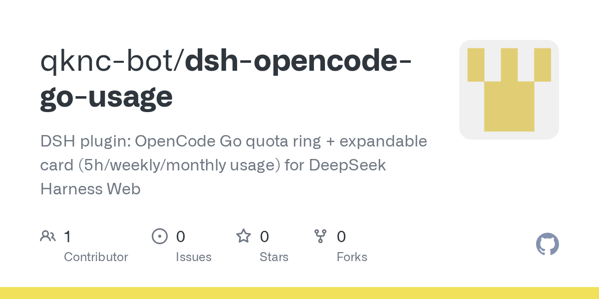 qknc-bot/dsh-opencode-go-usage Screenshot preview