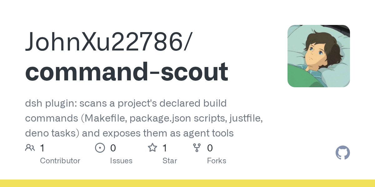 JohnXu22786/command-scout Screenshot preview