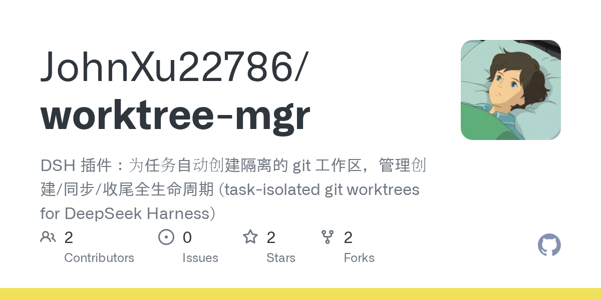 JohnXu22786/worktree-mgr Screenshot preview