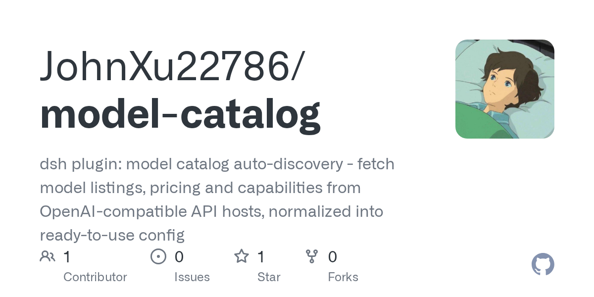 JohnXu22786/model-catalog Screenshot preview