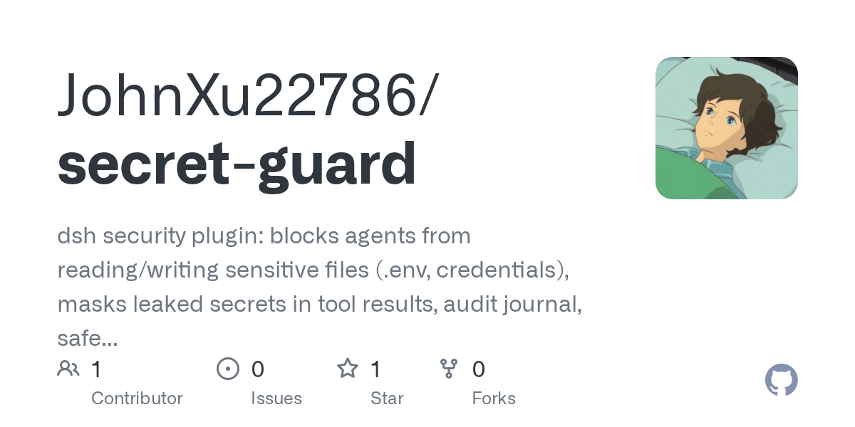 JohnXu22786/secret-guard Screenshot preview