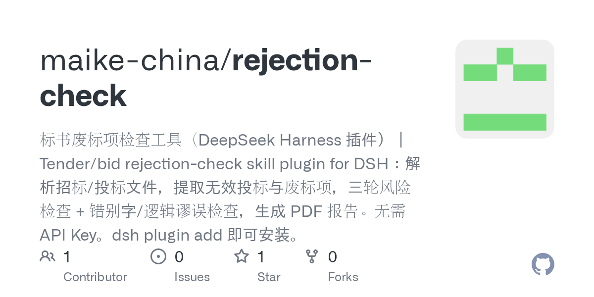 maike-china/rejection-check Screenshot preview