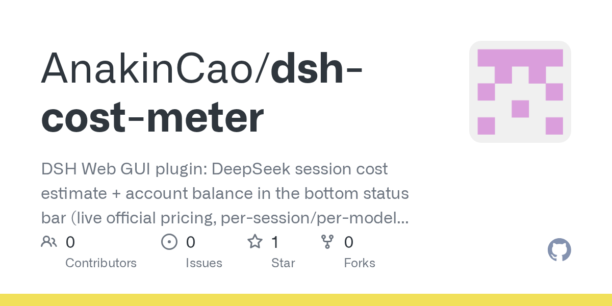 AnakinCao/dsh-cost-meter Screenshot preview