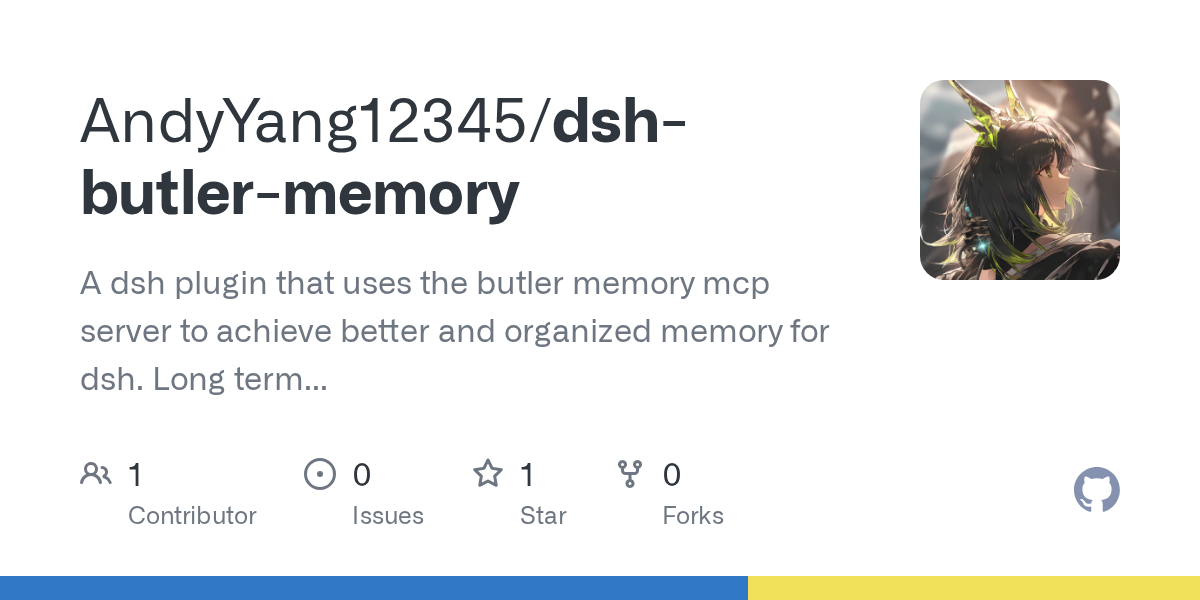 AndyYang12345/dsh-butler-memory Screenshot preview