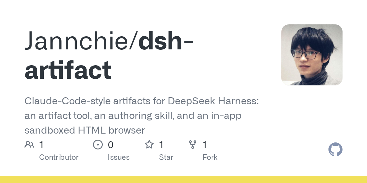 Jannchie/dsh-artifact Screenshot preview