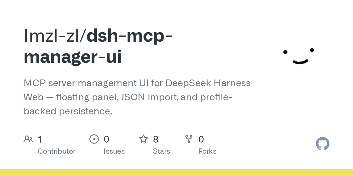 Imzl-zl/dsh-mcp-manager-ui Screenshot preview