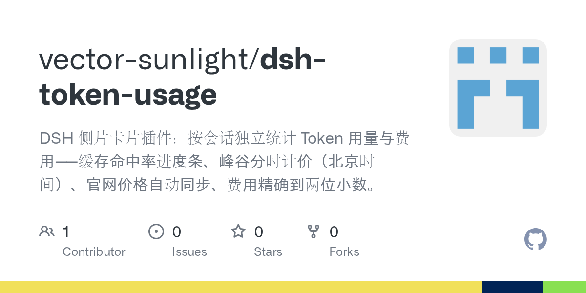 vector-sunlight/dsh-token-usage Screenshot preview