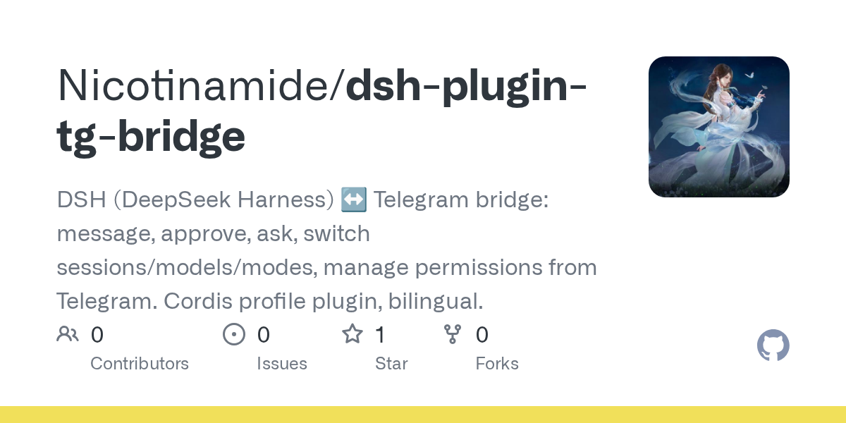Nicotinamide/dsh-plugin-tg-bridge Screenshot preview
