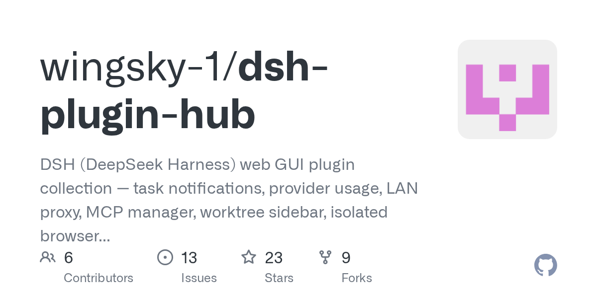 wingsky-1/dsh-plugin-hub Screenshot preview