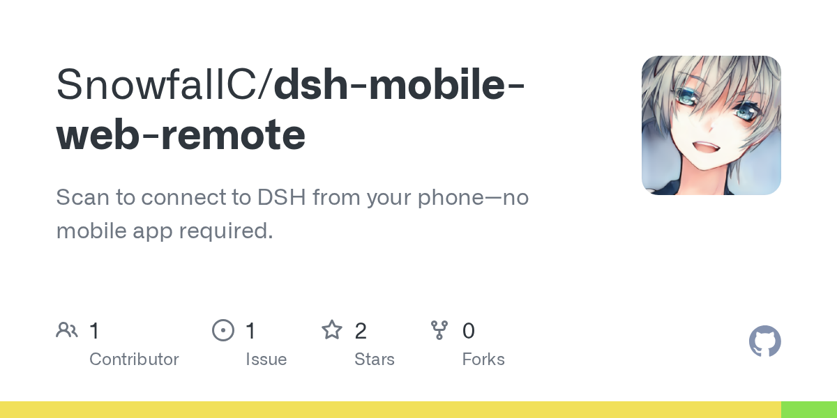 SnowfallC/dsh-mobile-web-remote Screenshot preview