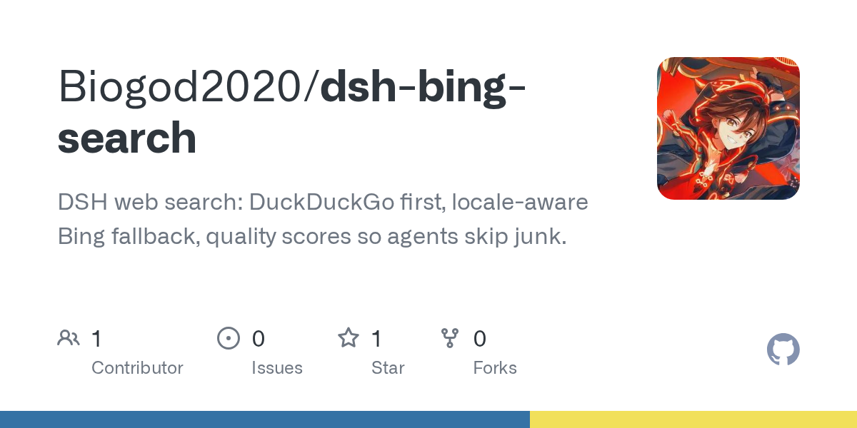 Biogod2020/dsh-bing-search Screenshot preview