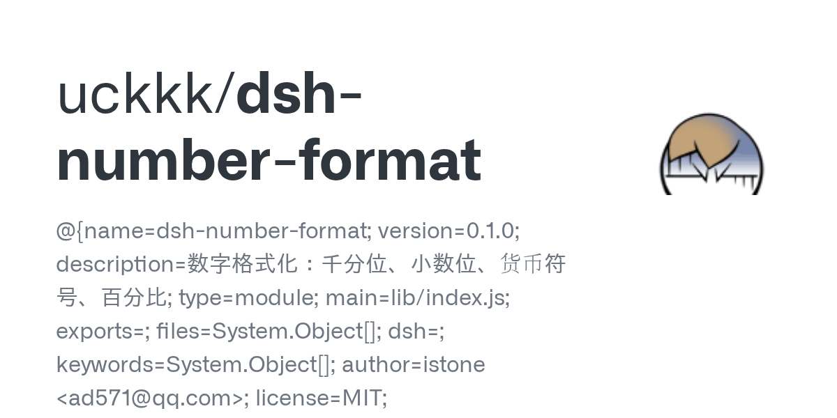 uckkk/dsh-number-format Screenshot preview