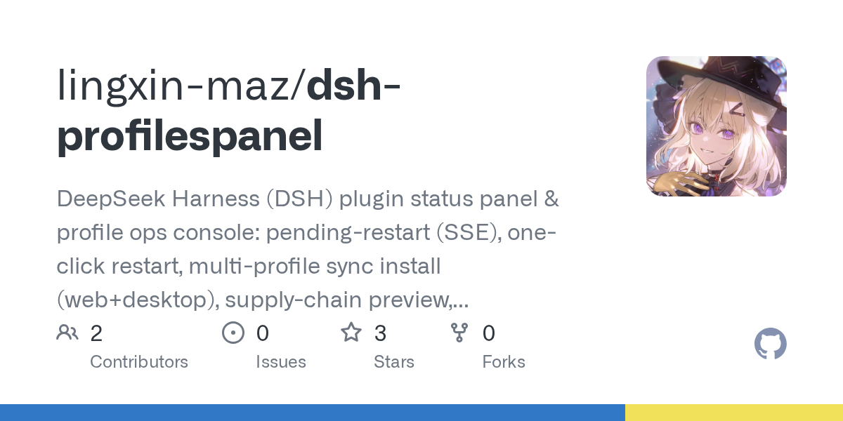 lingxin-maz/dsh-profilespanel Screenshot preview