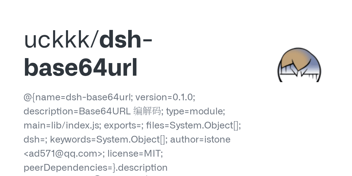uckkk/dsh-base64url Screenshot preview