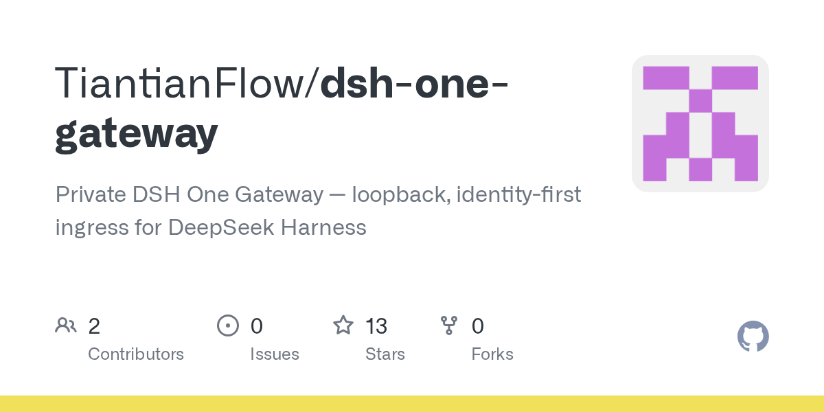 TiantianFlow/dsh-one-gateway Screenshot preview