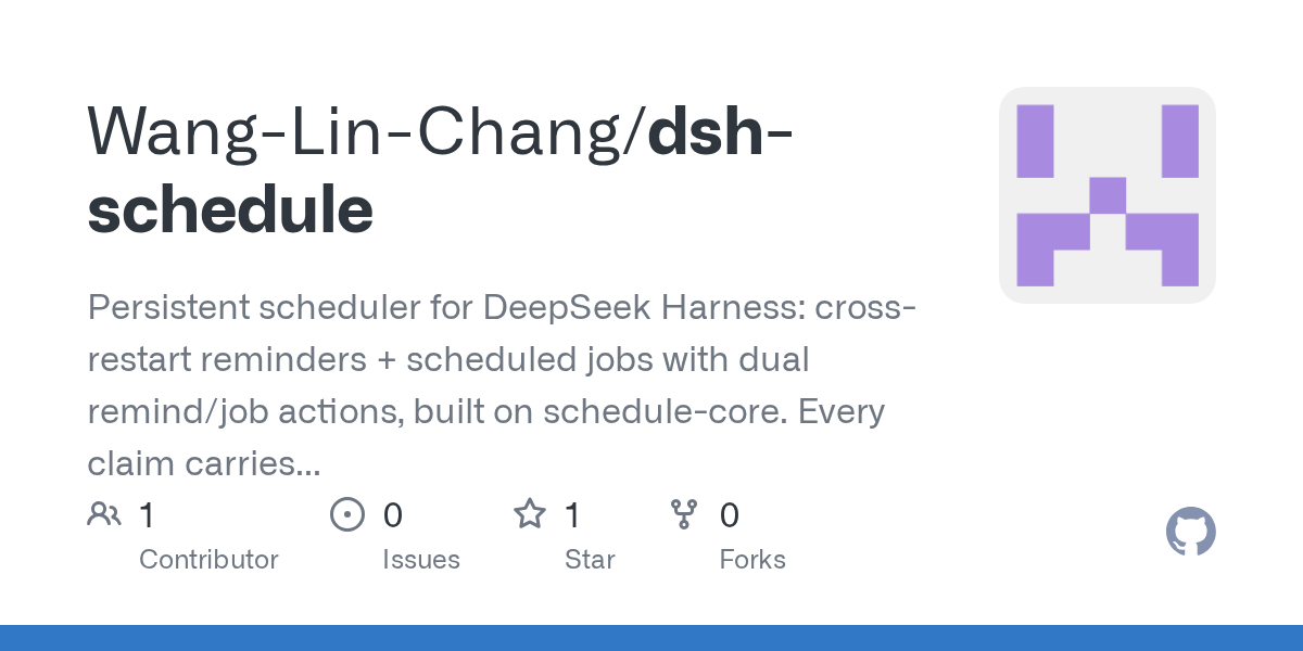 Wang-Lin-Chang/dsh-schedule Screenshot preview
