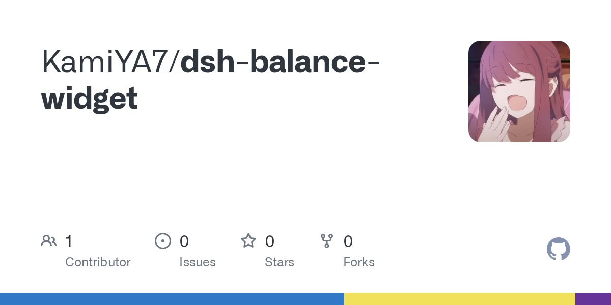 KamiYA7/dsh-balance-widget Screenshot preview