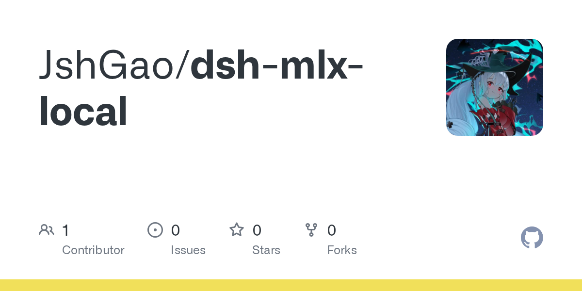 JshGao/dsh-mlx-local Screenshot preview