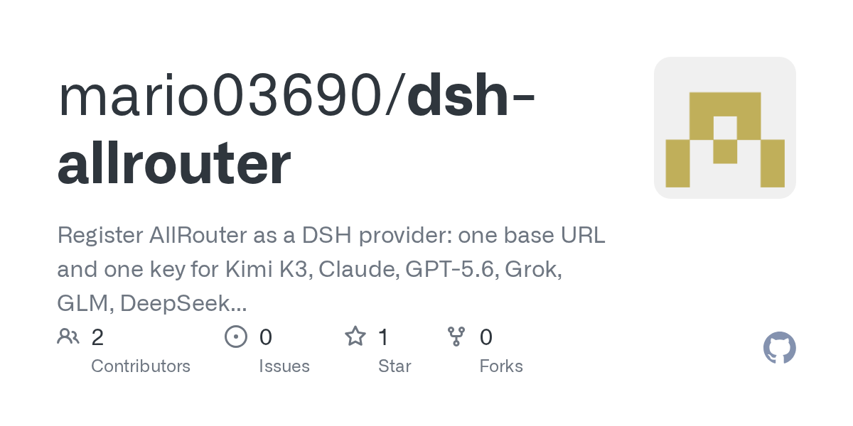 mario03690/dsh-allrouter Screenshot preview