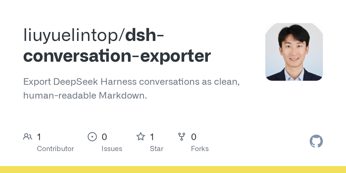 liuyuelintop/dsh-conversation-exporter Screenshot preview