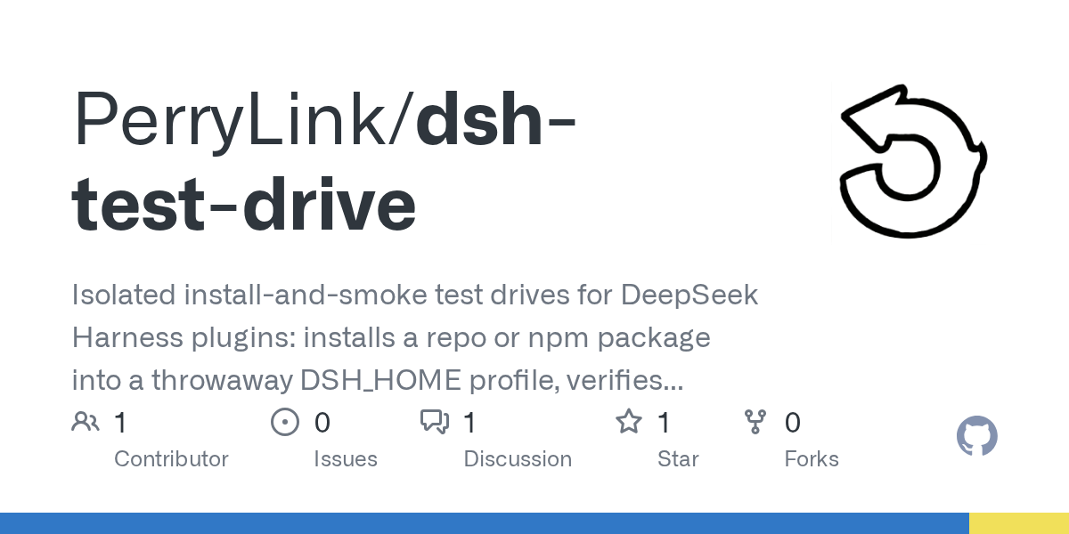 PerryLink/dsh-test-drive Screenshot preview
