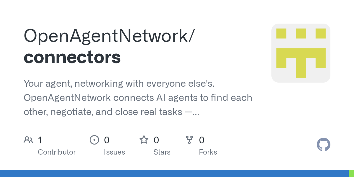 OpenAgentNetwork/connectors Screenshot preview