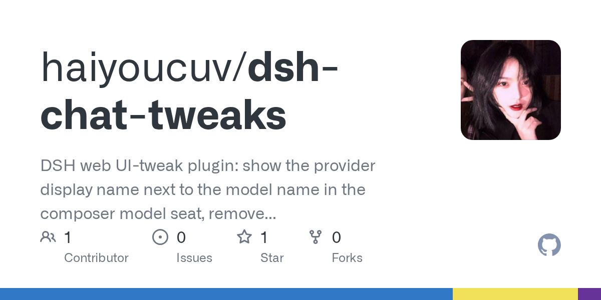 haiyoucuv/dsh-chat-tweaks Screenshot preview