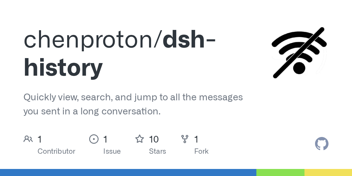 chenproton/dsh-history Screenshot preview