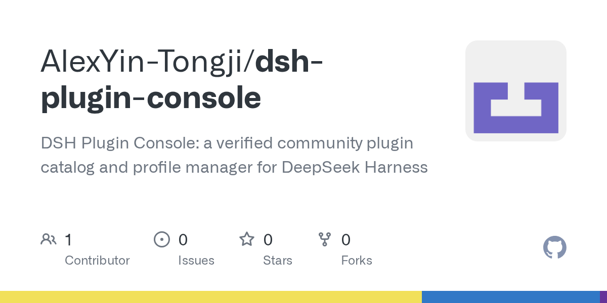 AlexYin-Tongji/dsh-plugin-console Screenshot preview
