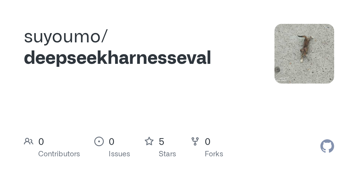 suyoumo/deepseekharnesseval Screenshot preview