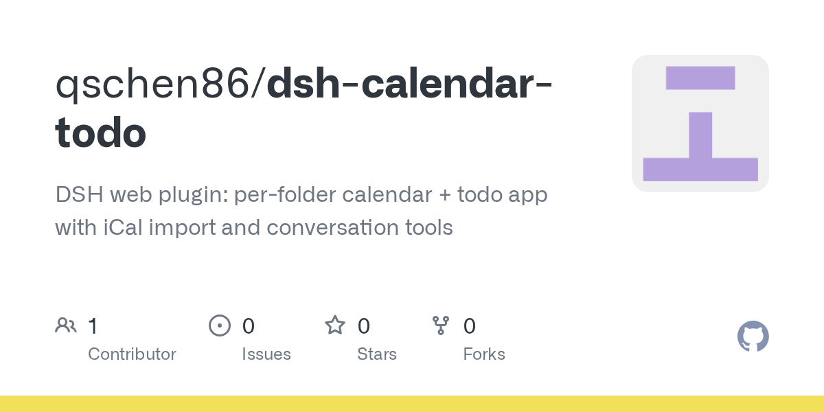 qschen86/dsh-calendar-todo Screenshot preview