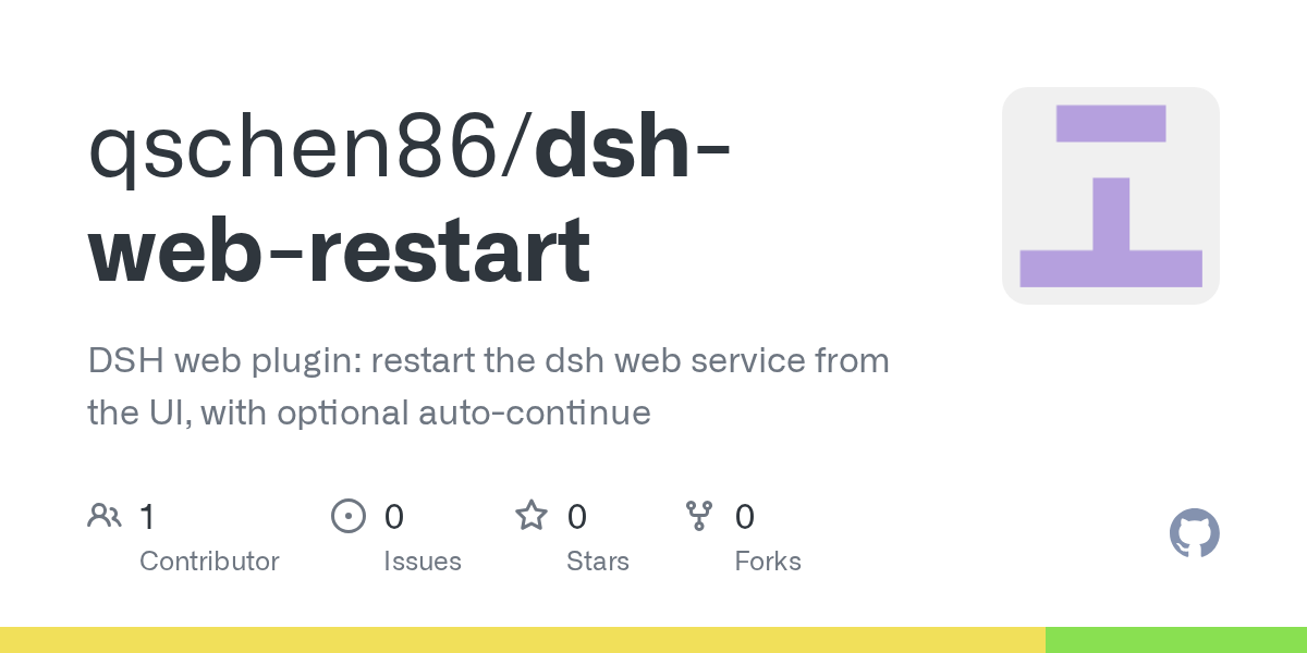 qschen86/dsh-web-restart Screenshot preview