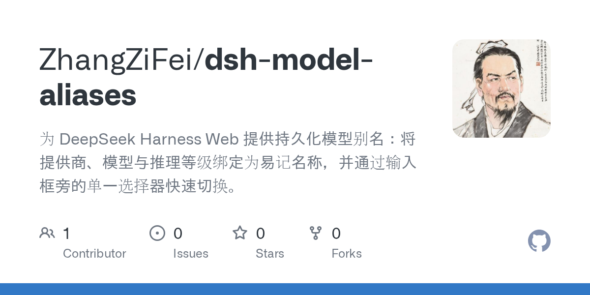 ZhangZiFei/dsh-model-aliases Screenshot preview