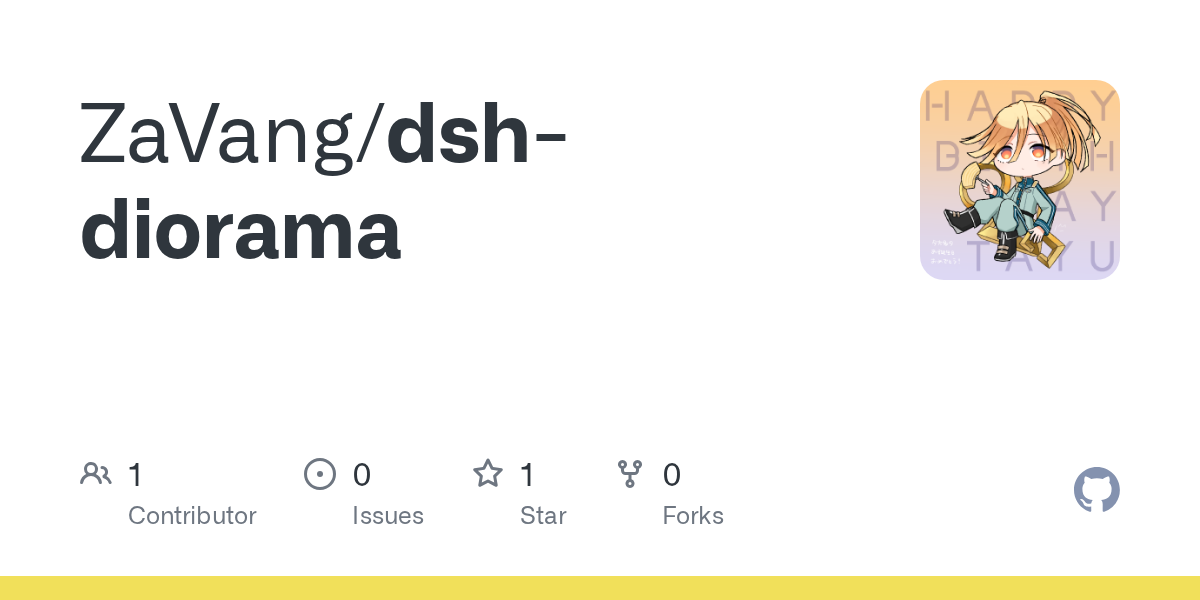 ZaVang/dsh-diorama Screenshot preview